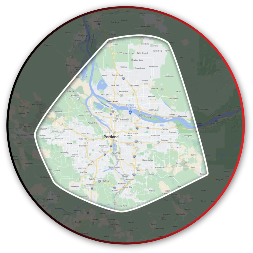 Buena Vista Roofing & Construction Inc. Service Area Map