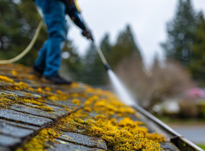 roof moss removal cost in Vancouver WA