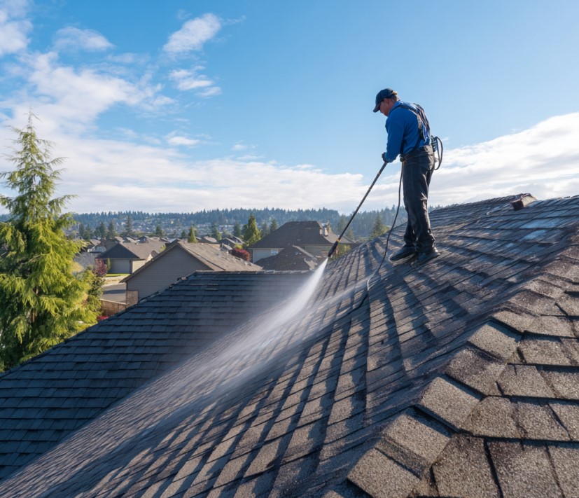 roof cleaning in Vancouver, WA