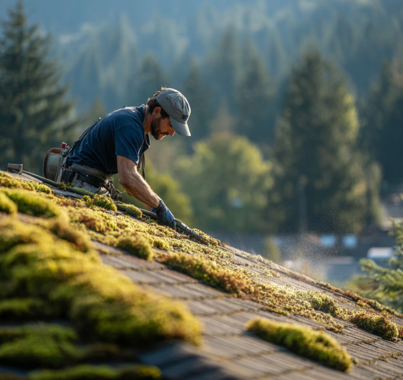 roof moss removal cost in Vancouver, WA